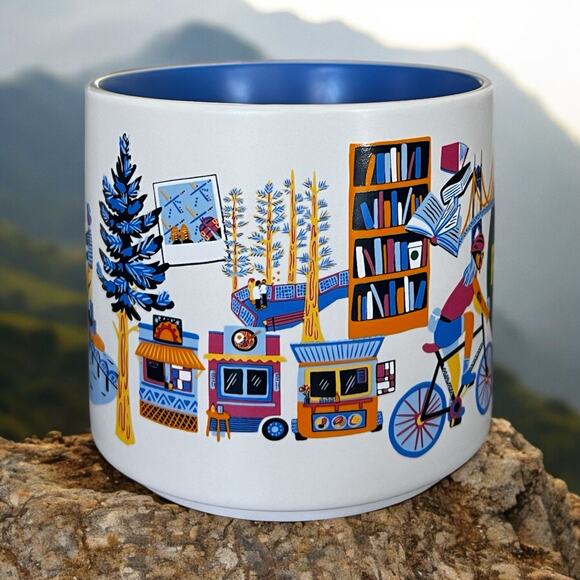 Starbucks 2024 PORTLAND Oregon Discovery Series 14 Oz Coffee Mug Cup EUC - Picture 4 of 9